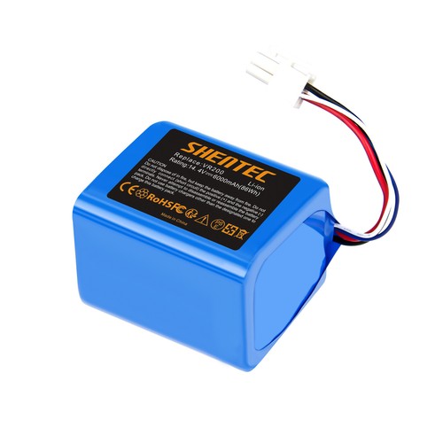 SHENTEC 6000mAh 14.4V Li-ion Accu Voor Vorwerk Kobold VR200 20884-1 4NCR18650P2-C001A