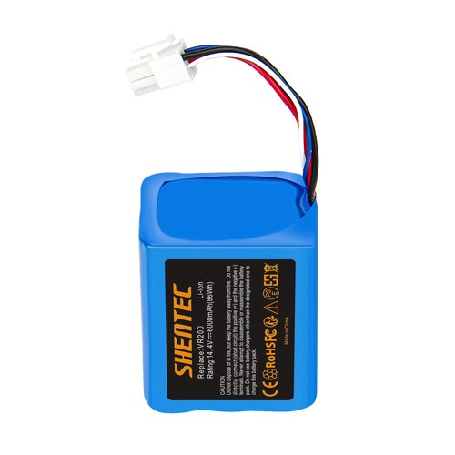 SHENTEC 6000mAh 14.4V Li-ion Accu Voor Vorwerk Kobold VR200 20884-1 4NCR18650P2-C001A