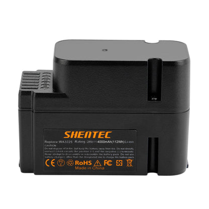 SHENTEC 4.0Ah 28V Li-ion vervangbare accu voor Worx WA3225 WA3565 WG754E WG790E WG791E.1 WG796E.1