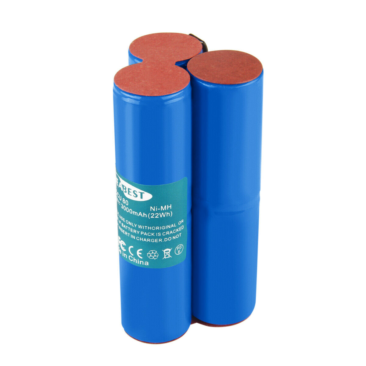 SHENTEC 3000mAh 7.2V Ni-MH Vervangingsaccu voor Wolf haagtrimmer BS80 BS-80 ACCU 80