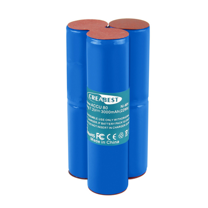 SHENTEC 3000mAh 7.2V Ni-MH Vervangingsaccu voor Wolf haagtrimmer BS80 BS-80 ACCU 80
