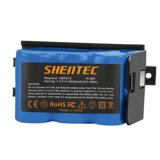 SHENTEC 3000mAh 7.2V Ni-MH vervangingsbatterij voor Shark XBP-610 XBP610 EU-36000 UV610DT