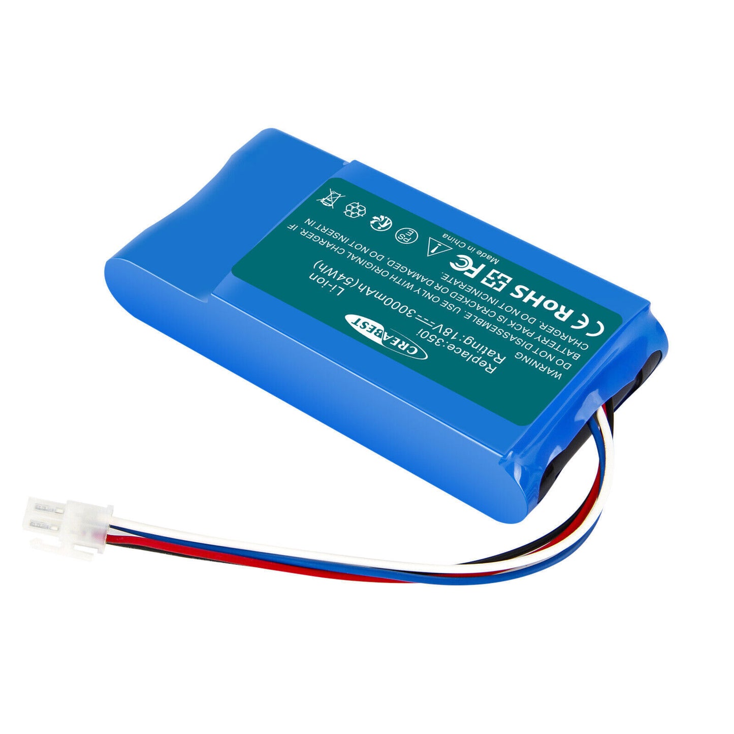SHENTEC 18V 3Ah Li-ion Batterij Geschikt Voor Yard Force 1920726 AMIRO 400i 400Ri 350 400 350i